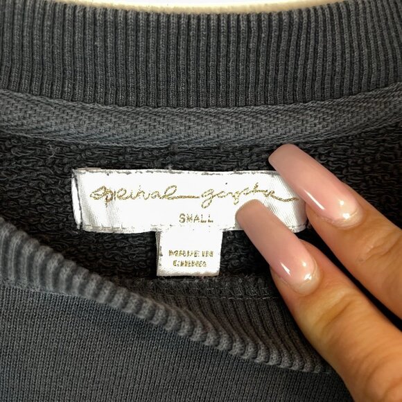 Peloton Spiritual Gangster Ombré Classic Crewneck Sweatshirt Black Size S - Picture 5 of 7